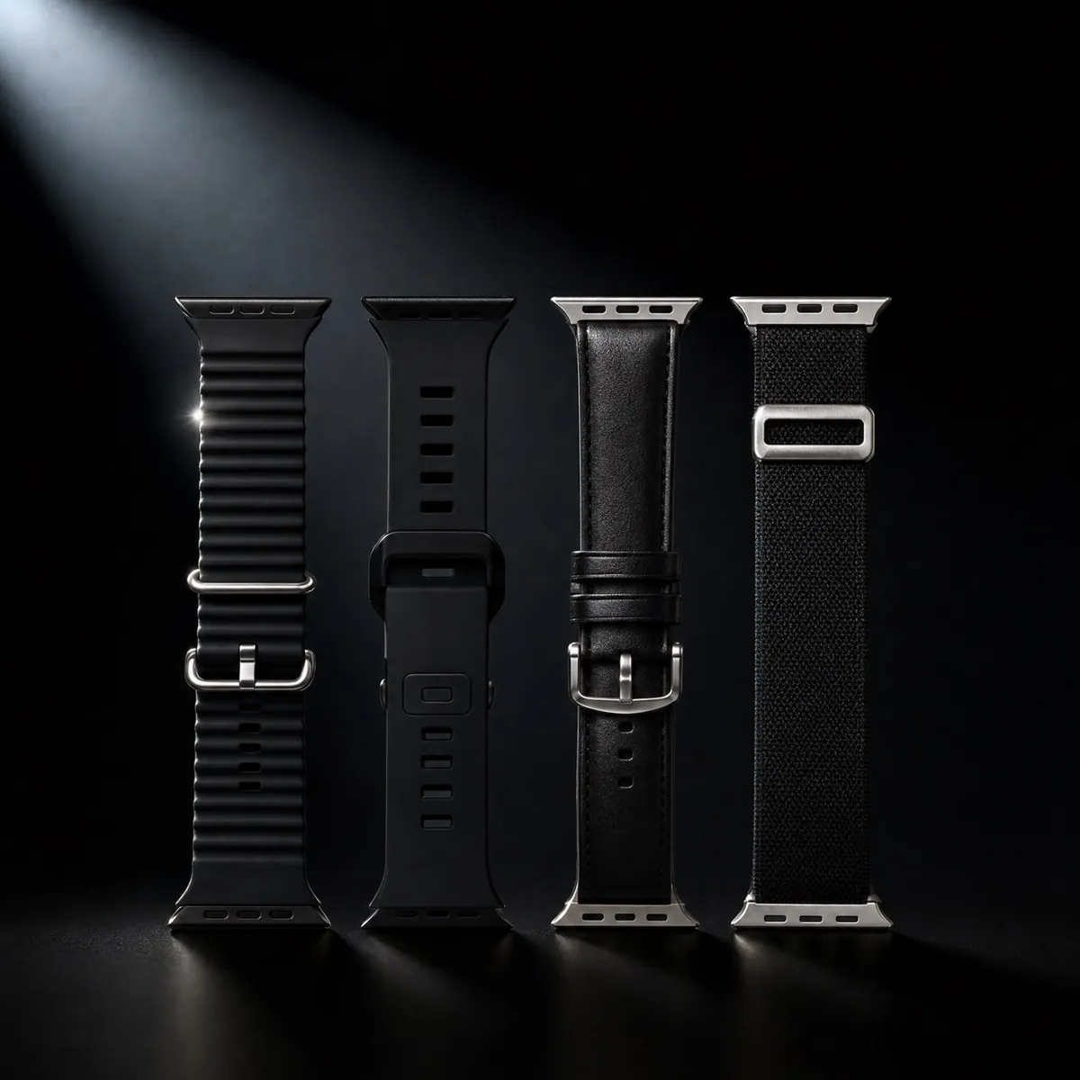 Pulseiras do kit Ultra 3 AI 5G em variação preta